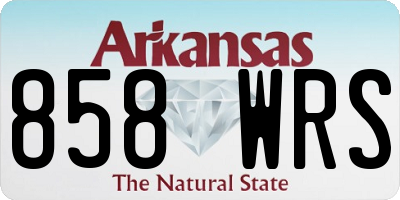 AR license plate 858WRS