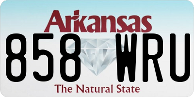 AR license plate 858WRU