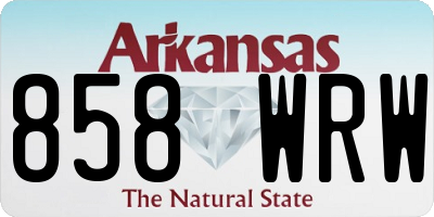 AR license plate 858WRW