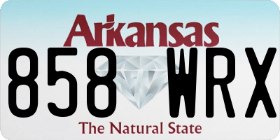 AR license plate 858WRX