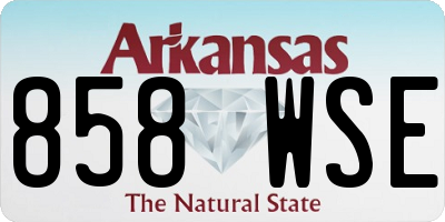 AR license plate 858WSE