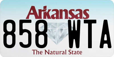 AR license plate 858WTA