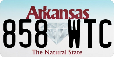 AR license plate 858WTC