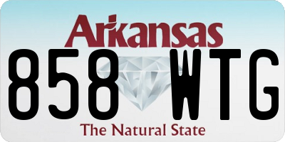 AR license plate 858WTG