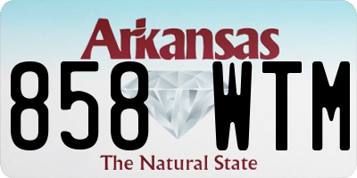 AR license plate 858WTM