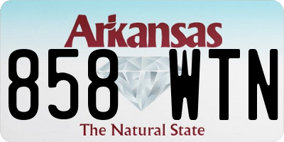 AR license plate 858WTN