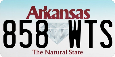 AR license plate 858WTS