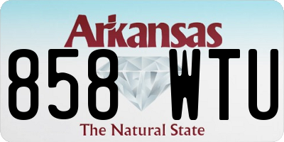AR license plate 858WTU