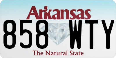 AR license plate 858WTY