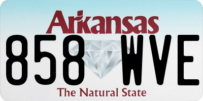 AR license plate 858WVE
