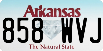 AR license plate 858WVJ