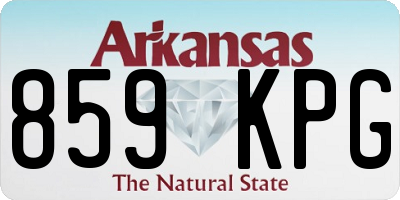 AR license plate 859KPG
