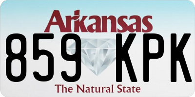 AR license plate 859KPK