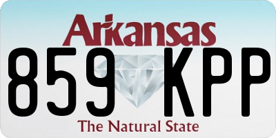 AR license plate 859KPP