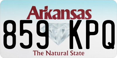 AR license plate 859KPQ