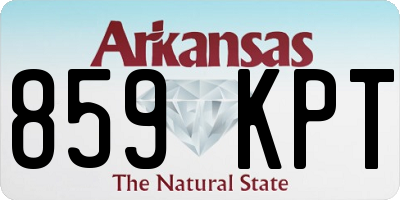 AR license plate 859KPT