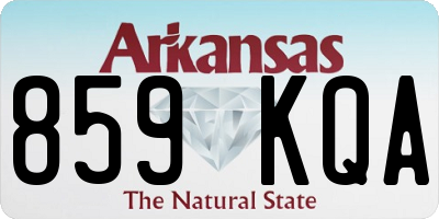 AR license plate 859KQA