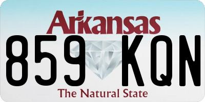 AR license plate 859KQN