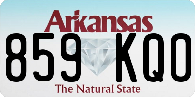 AR license plate 859KQO