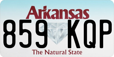 AR license plate 859KQP