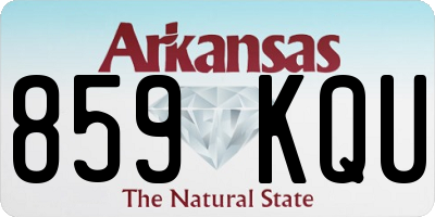 AR license plate 859KQU