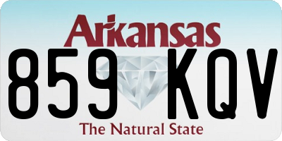 AR license plate 859KQV