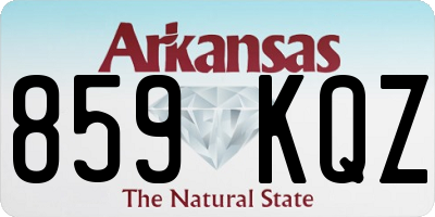 AR license plate 859KQZ