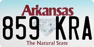 AR license plate 859KRA