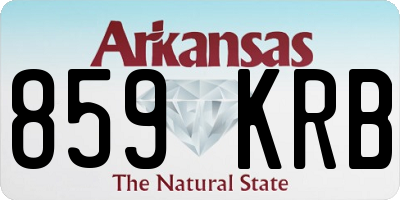 AR license plate 859KRB