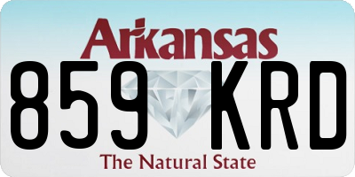 AR license plate 859KRD