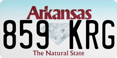 AR license plate 859KRG