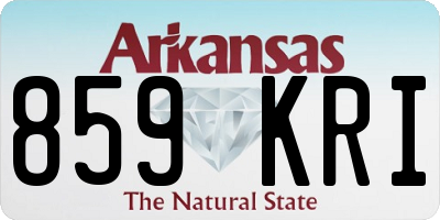 AR license plate 859KRI