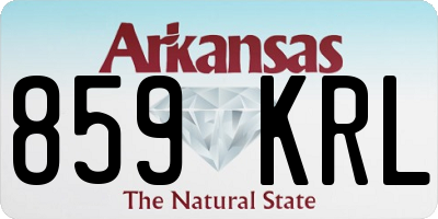 AR license plate 859KRL