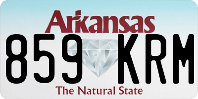 AR license plate 859KRM