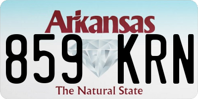 AR license plate 859KRN
