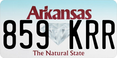 AR license plate 859KRR