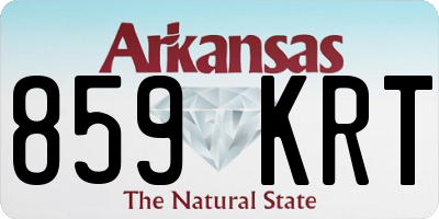 AR license plate 859KRT