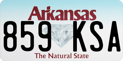 AR license plate 859KSA