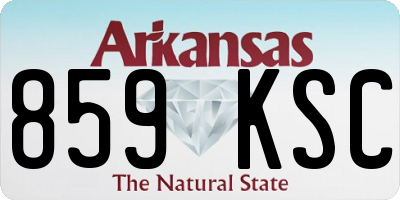 AR license plate 859KSC
