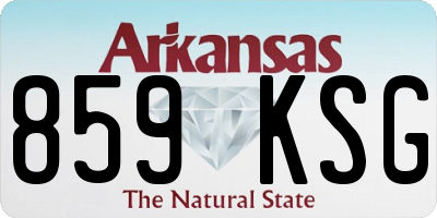 AR license plate 859KSG