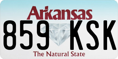 AR license plate 859KSK