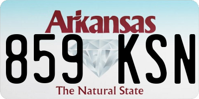 AR license plate 859KSN