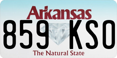 AR license plate 859KSO