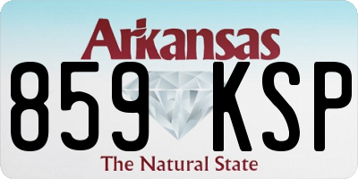 AR license plate 859KSP