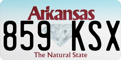 AR license plate 859KSX