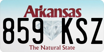 AR license plate 859KSZ