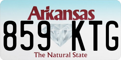 AR license plate 859KTG