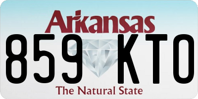 AR license plate 859KTO