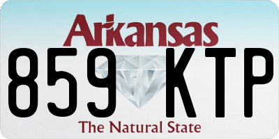 AR license plate 859KTP