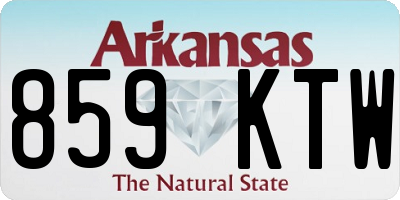 AR license plate 859KTW